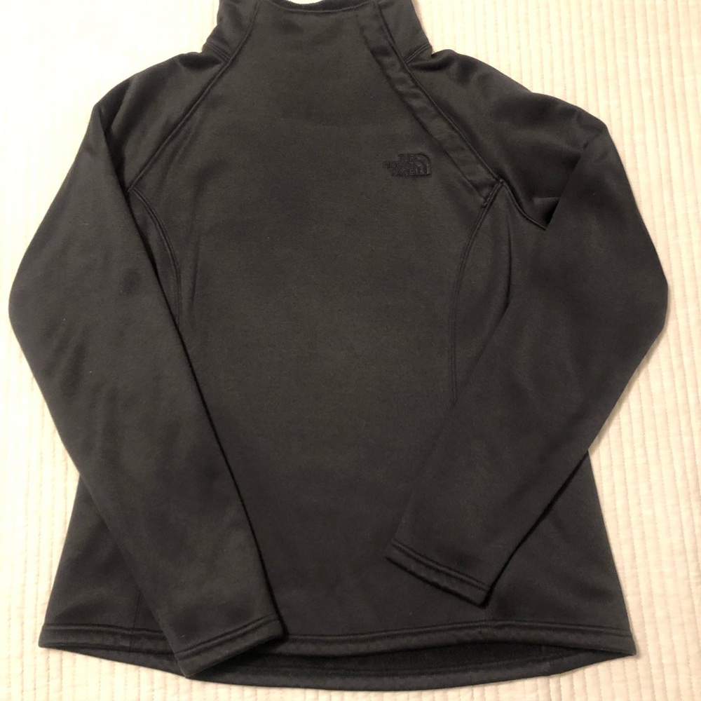 North Face Velour lined 3/4 button down Large